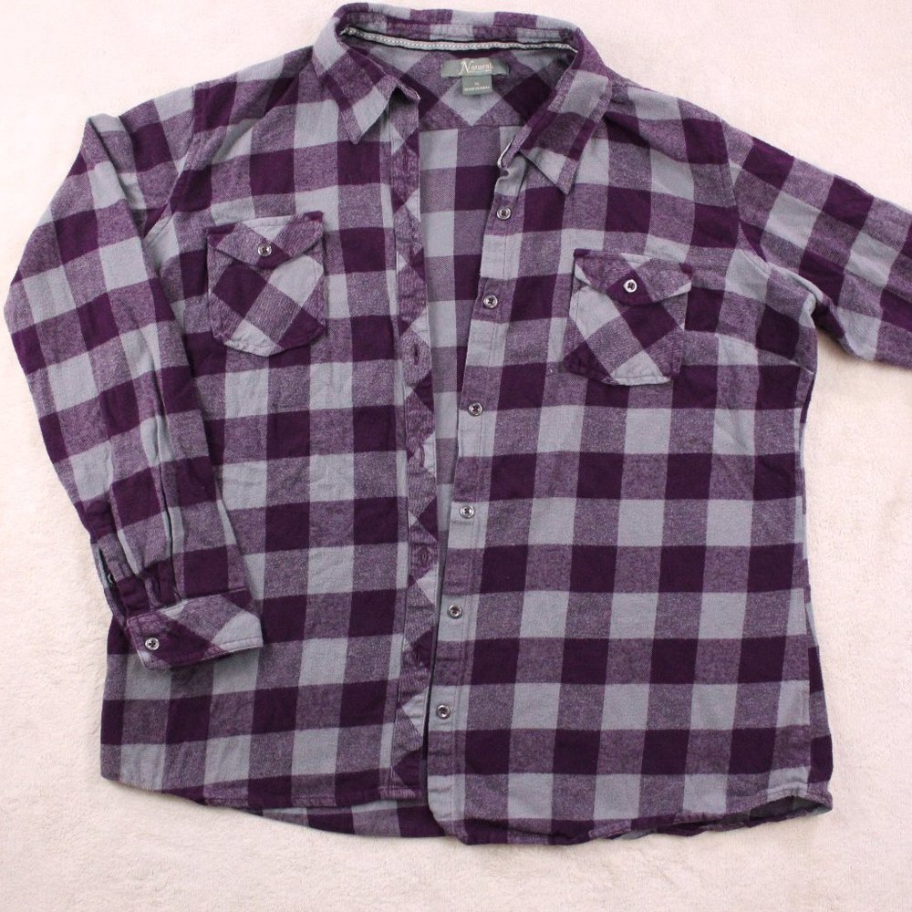 NATURAL REFLECTIONS Checkered Flannel